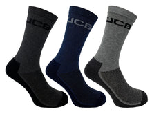 JCB Everyday chaussettes de travail 44-47 noir/bleu/gris 3 paires