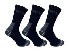 JCB chaussettes de travail 39-43 noir/gris 3 paires