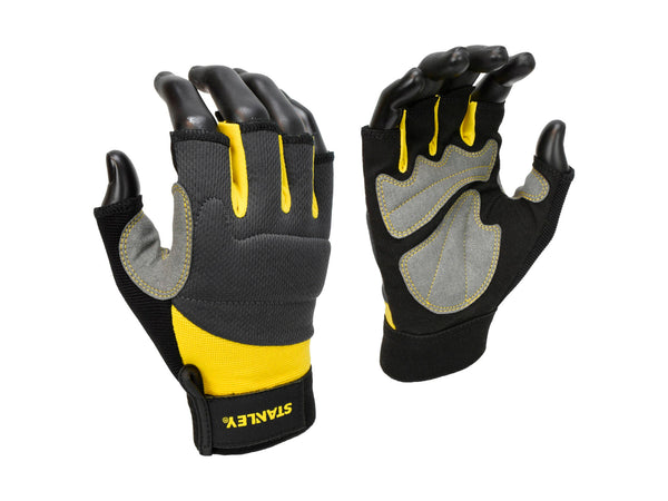 Stanley werkhandschoenen SY540L vingerloos maat 9 zwart/grijs