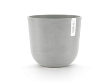 Ecopots Oslo bloempot 25cm wit/grijs