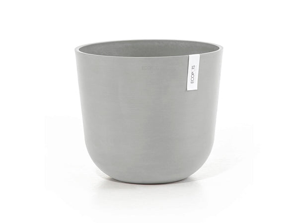Ecopots Oslo bloempot 35cm wit/grijs