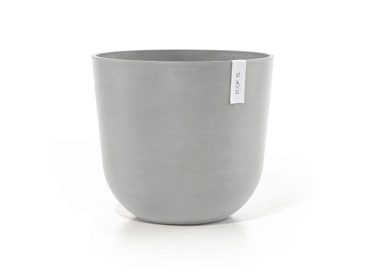 Ecopots Oslo bloempot 45cm wit/grijs