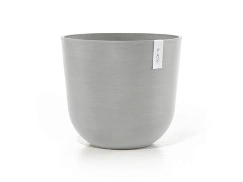 Ecopots Oslo bloempot 45cm wit/grijs, kunststof & plastic bloempotten — SKU COLOS-955242, EAN 5413724316930