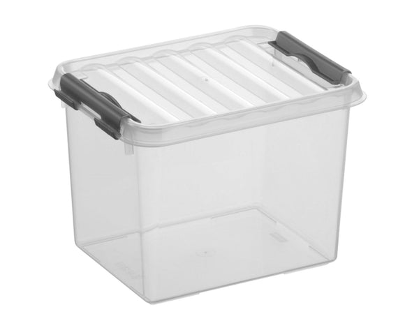 Sunware Q-line boîte de rangement 3l transparent/gris