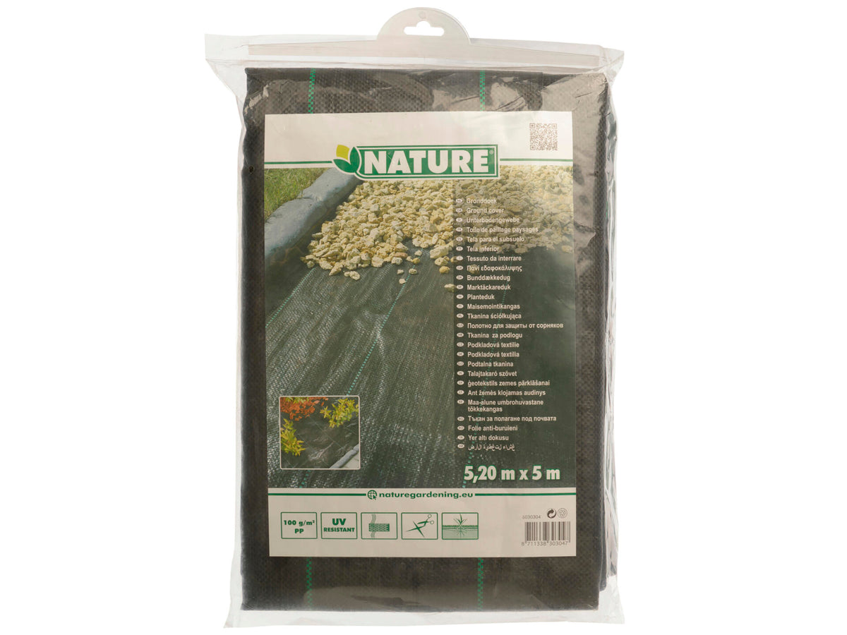 Nature gronddoek 5,2x5 m zwart