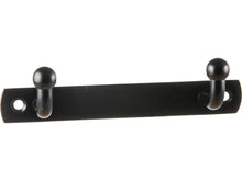 Linea Bertomani porte-serviette 2 crochets 135mm inox noir