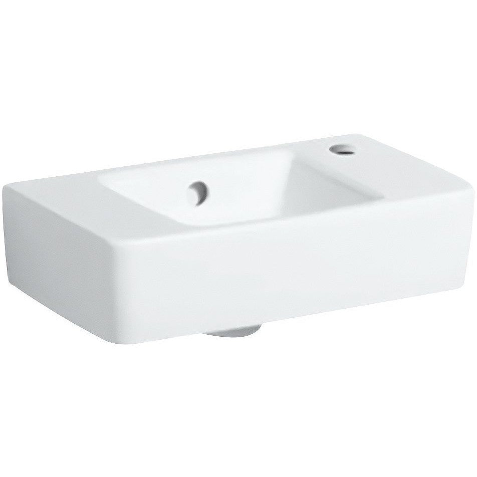 HANDENWASSER RENOVA NR.1 PLAN GEBERIT 40-25CM +KRAANGAT RECHTS WIT