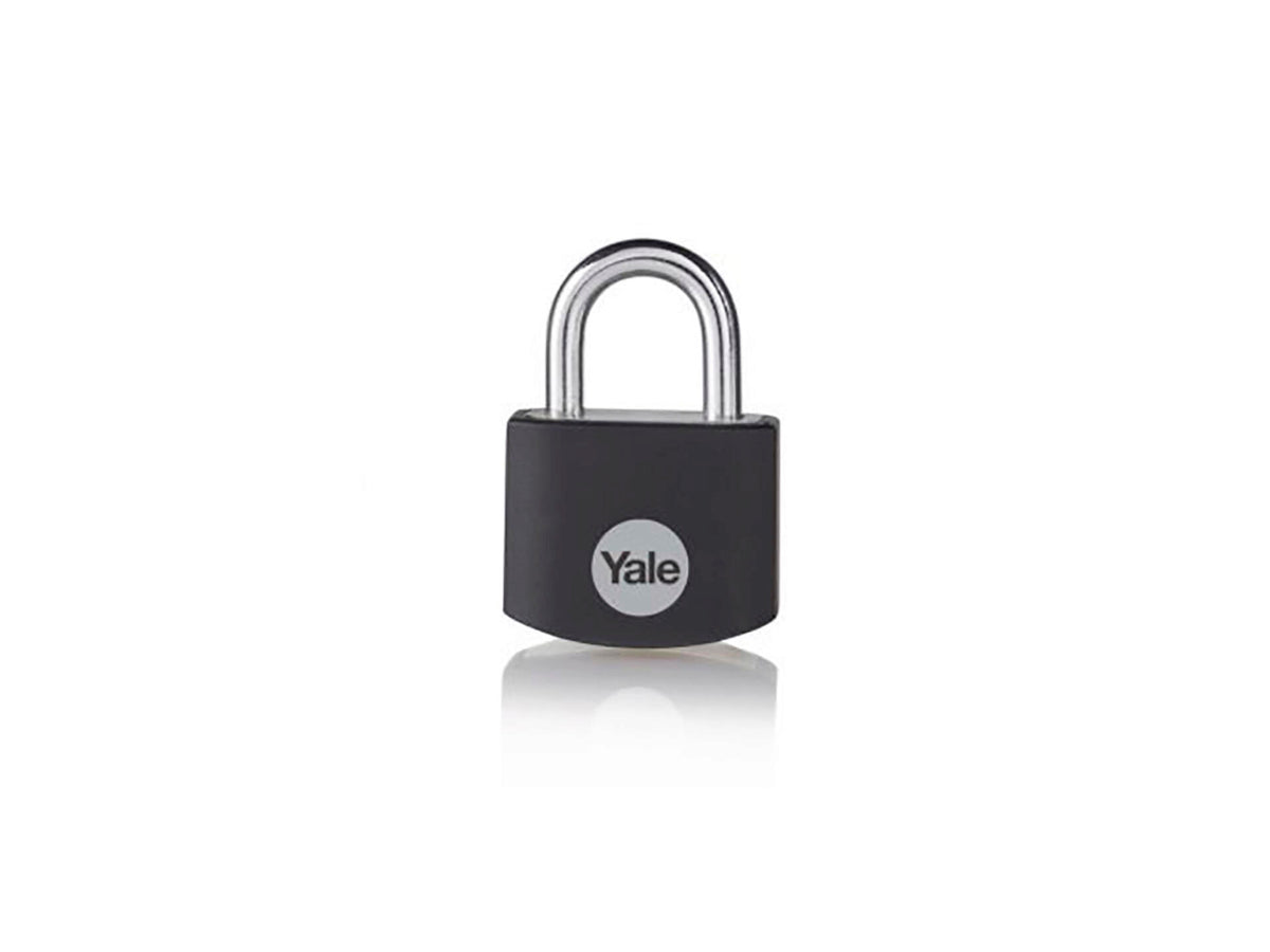 Yale hangslot 32mm aluminium zwart