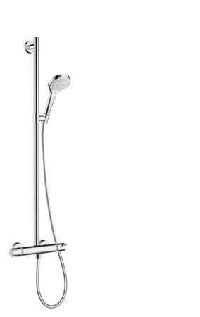 hansgrohe croma select s multi semipipe douchesysteem ecostat comfort wit chroom