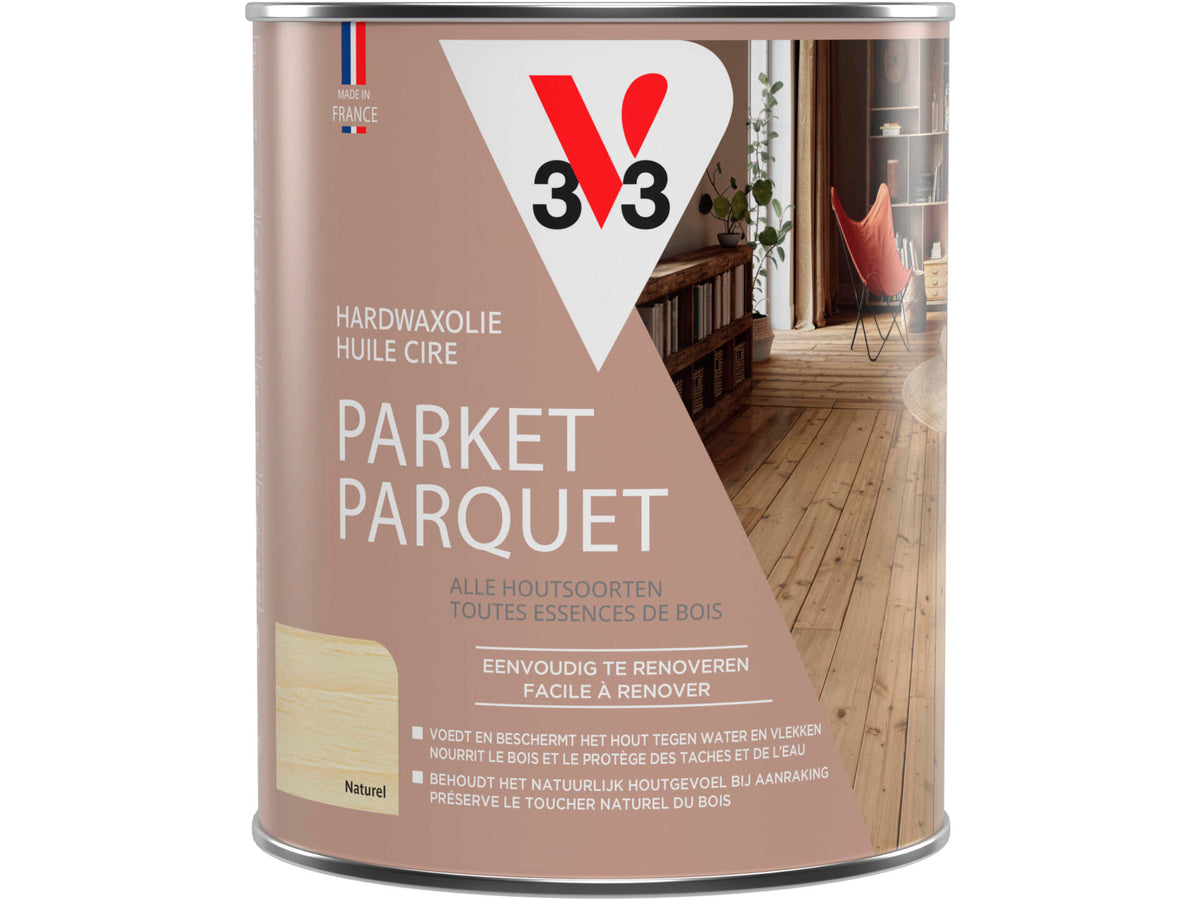 V33 hardwaxolie parket mat 1l kleurloos