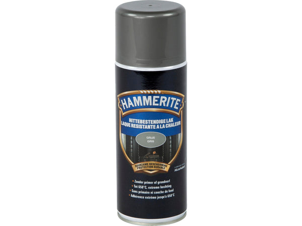 Hammerite hittebestendige lak 400ml mat grijs