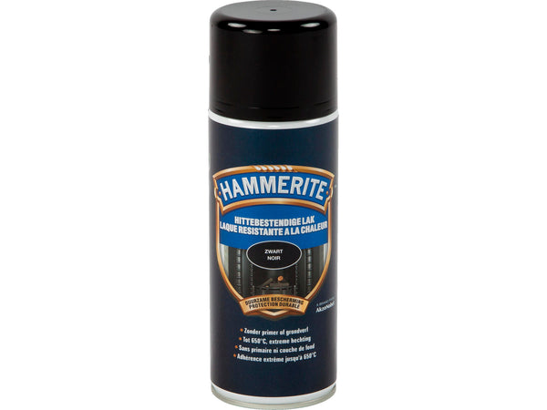 Hammerite laque en spray haute température 0,4l noir
