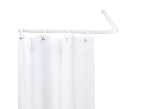 Wenko barre de douche d'angle ø20mm blanc