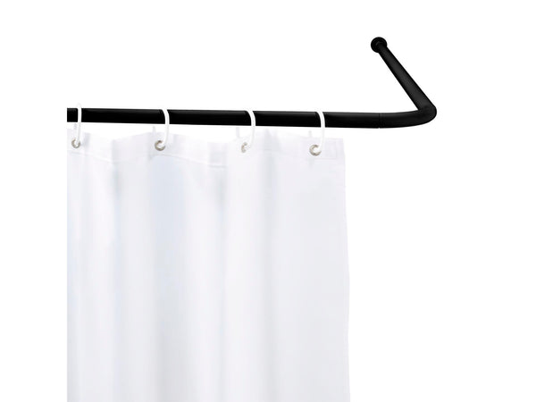 Wenko barre de douche d'angle ø20mm noir