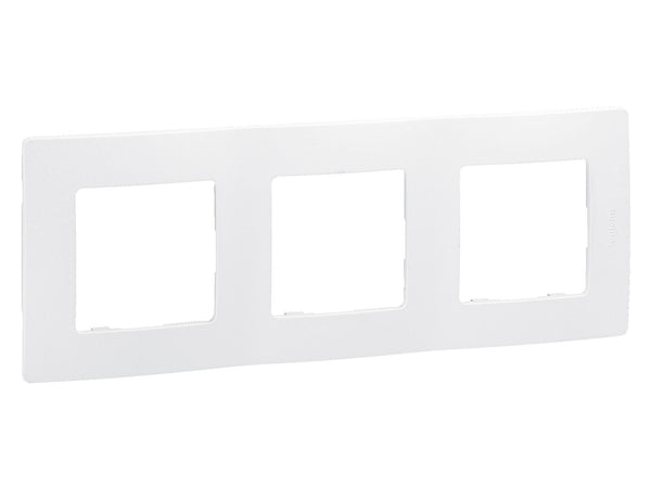 Legrand Drievoudige afdekplaat verticaal/horizontaal Niloé wit