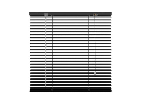 Decosol horizontale lamellen 320 25mm 160x180 cm mat zwart