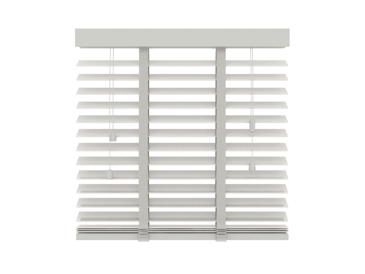 Decosol horizontale lamellen hout 944 50mm 60x130 cm wit