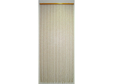 Confortex Wood Prestige deurgordijn 90x200 cm zwart/hout