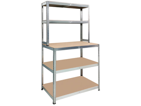 Practo Home Heavy Duty opbergrek 180x100x60/30 cm metaal/hout