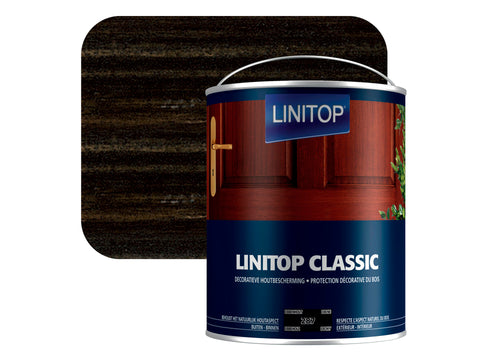 Linitop houtbeits 2,5l ebbenhout #287