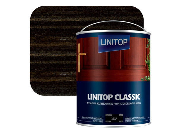 Linitop houtbeits 2,5l ebbenhout #287