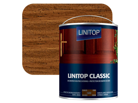 Linitop houtbeits 2,5l notelaar #283
