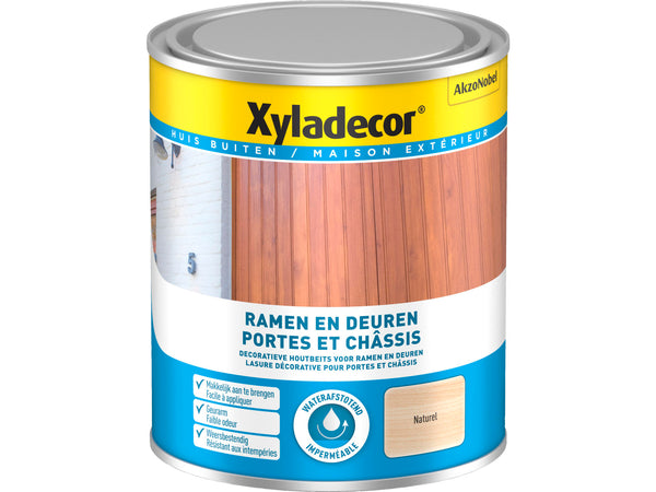 Xyladecor lasure bois portes & châssis 0,75l naturel