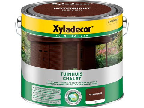 Xyladecor houtbeits tuinhuis 2,5l notenhout mat
