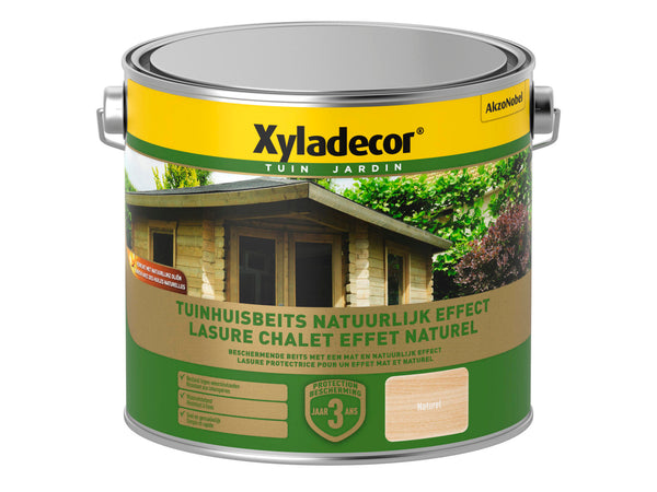 Xyladecor houtbeits tuinhuis extra mat 2,5l naturel