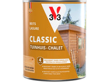 V33 lasure bois chalet satin 0,75l incolore