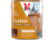 V33 houtbeits tuinhuis zijdeglans 2,5l donkere eik