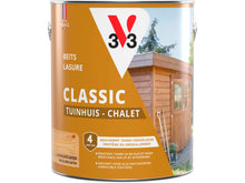 V33 houtbeits tuinhuis zijdeglans 2,5l kleurloos