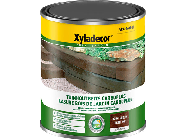Xyladecor houtbescherming bielzen & palen 1l donkerbruin