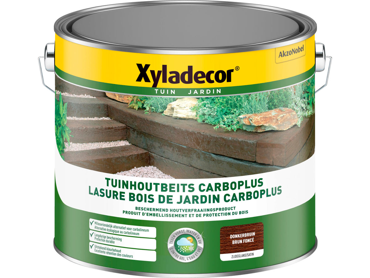 Xyladecor houtbescherming bielzen & palen 2,5l donkerbruin