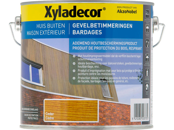 Xyladecor protection du bois bardages 2,5l cèdre