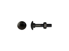 Pgb-fasteners boulon à bois avec écrou DIN603 M8 45mm noir 6 pièces