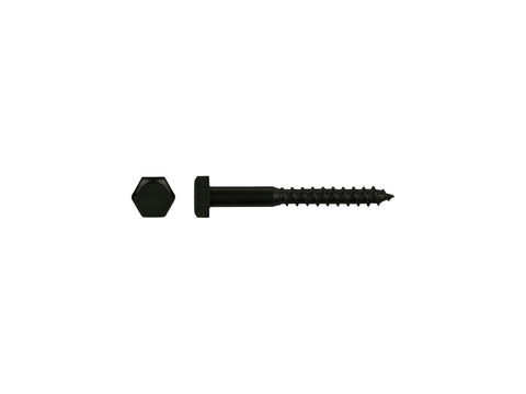 Pgb-fasteners houtdraadbout DIN571 6x40 mm zwart 12 stuks