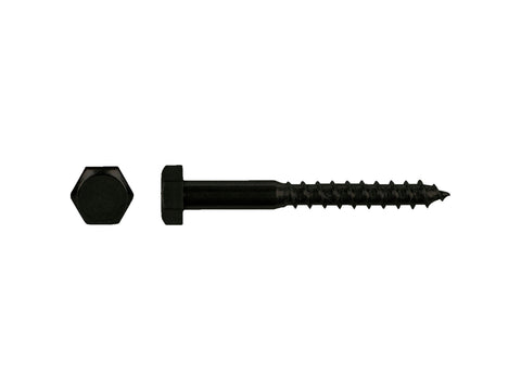 Pgb-fasteners houtdraadbout DIN571 6x50 mm zwart 8 stuks