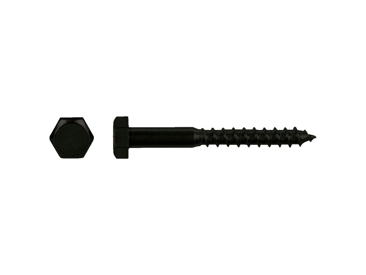 Pgb-fasteners houtdraadbout DIN571 8x35 mm zwart 6 stuks