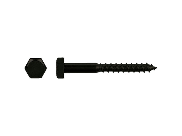 Pgb-fasteners houtdraadbout DIN571 8x50 mm zwart 6 stuks