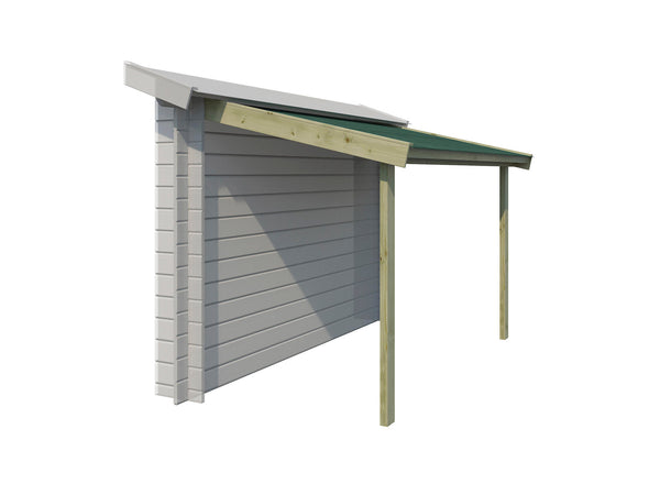 Gardenas abri bûches avec roofing 140x260 cm