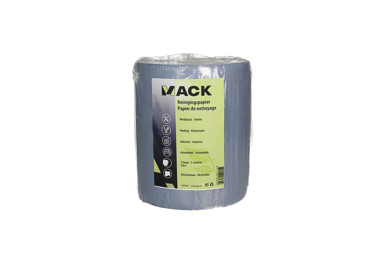 Mack huishoudrol 2-laags 350 vellen 19x20 cm blauw