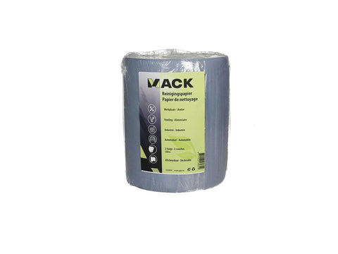 Mack huishoudrol 2-laags 350 vellen 19x20 cm blauw
