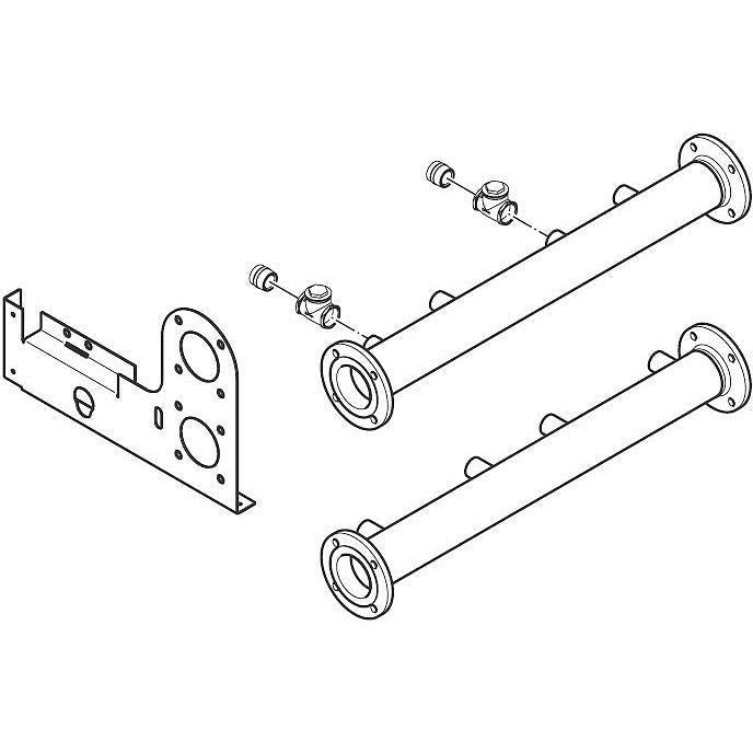 Hydraulische collector uitbreiding voor 2-4 ketels DN65 Vaillant