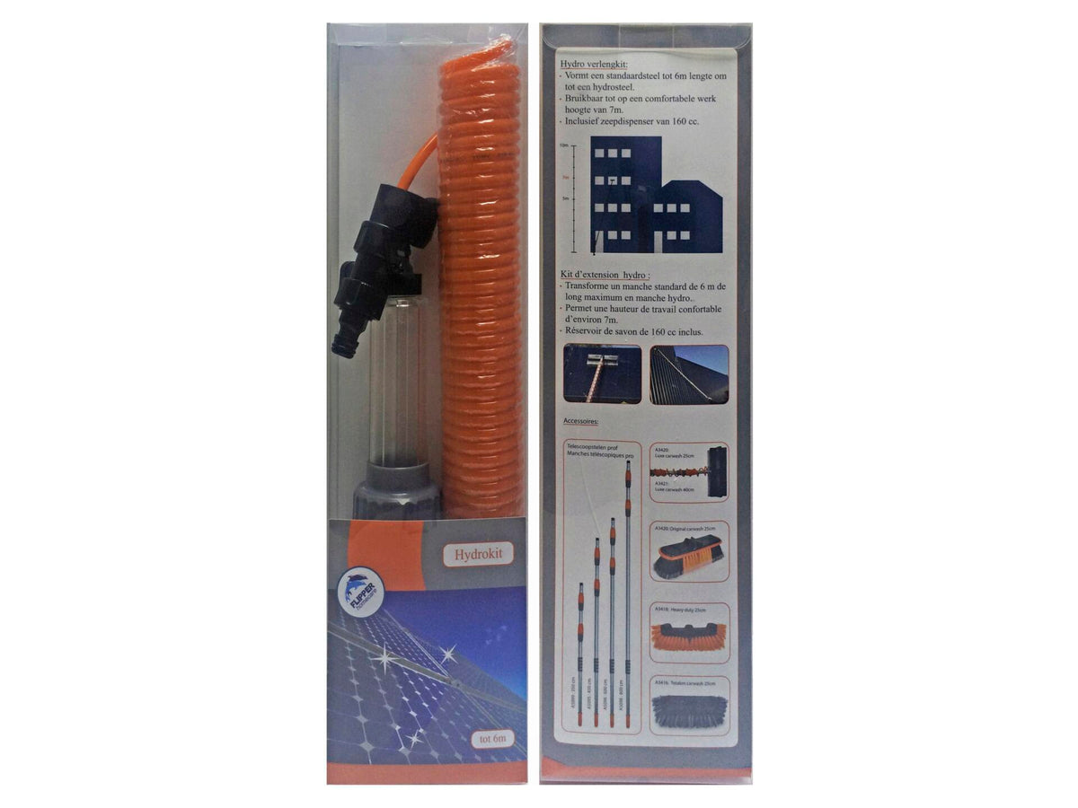Flipper hydrospiraal 6m + zeepdispenser 1600cc