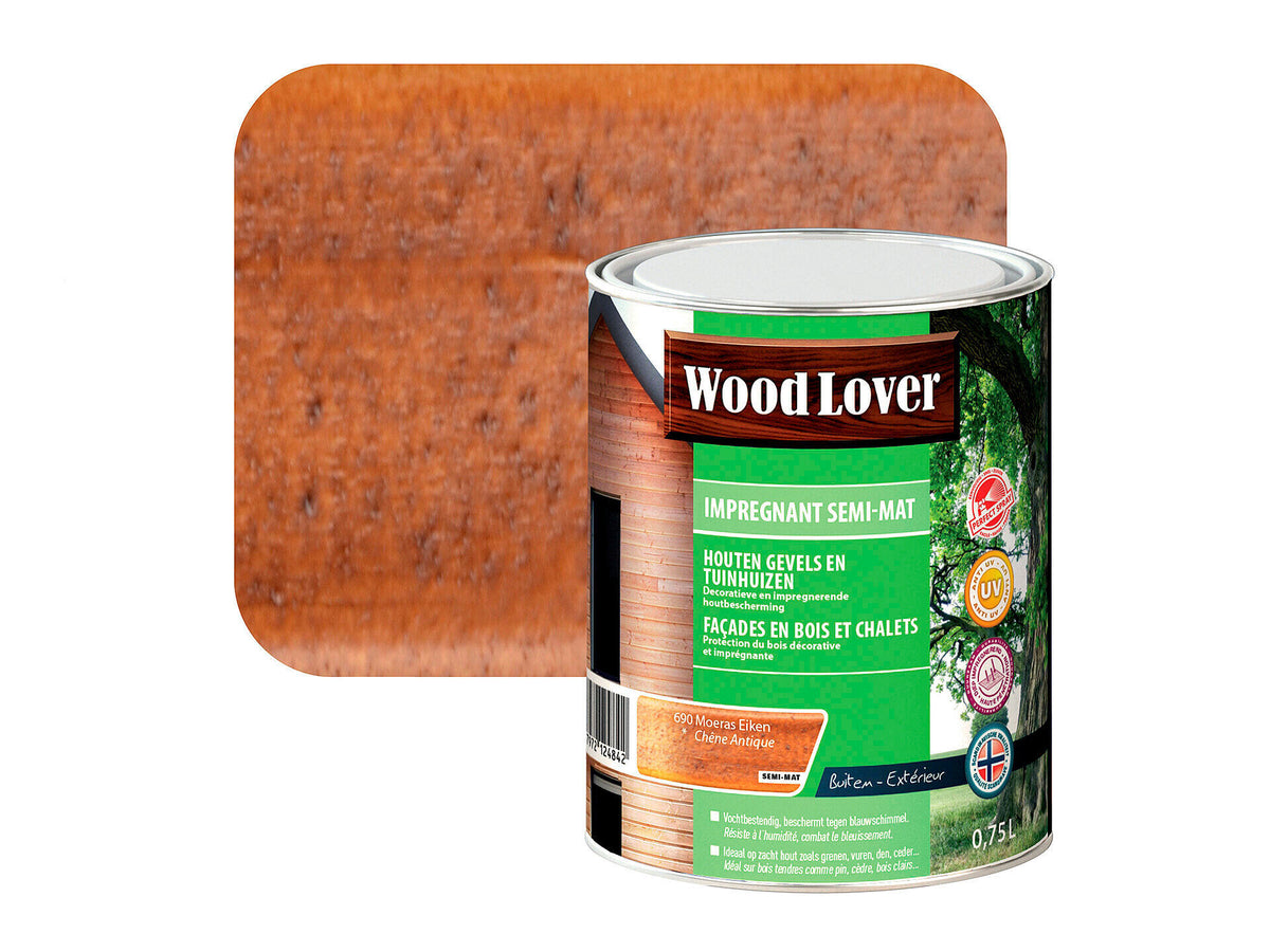 Wood Lover impregneerbeits 0,75l moeras eiken #690