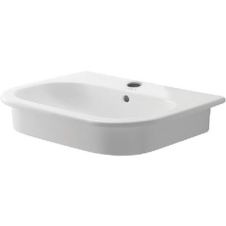 Inbouw lavabo D-Code Duravit 540X430MM +kraangat/overloop wit