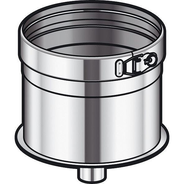 Inox enkelwandig draineerkonus CONDENSOR POUJOULAT 80MM