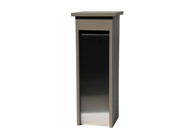 De Witte EX312 brievenbus blauwe hardsteen taupe/inox