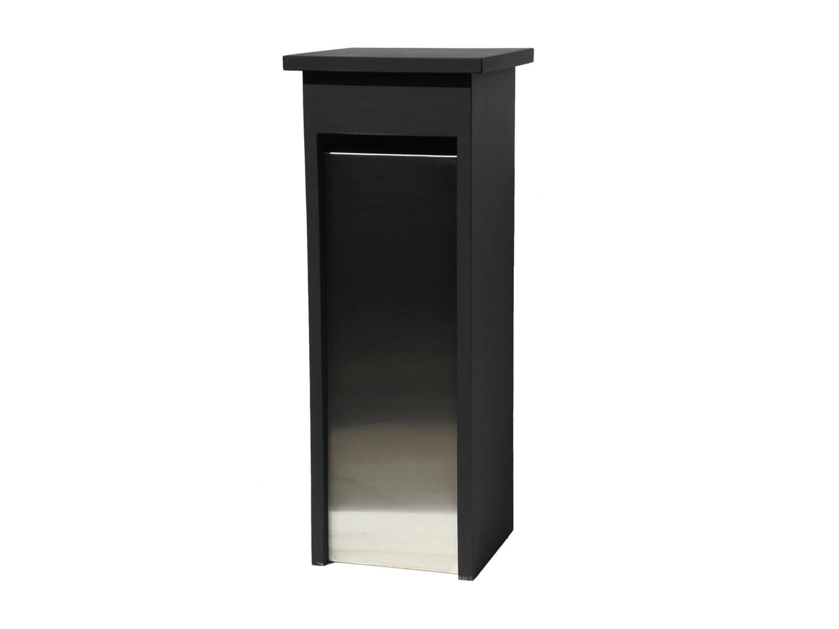De Witte EX116 brievenbus blauwe hardsteen zwart/inox